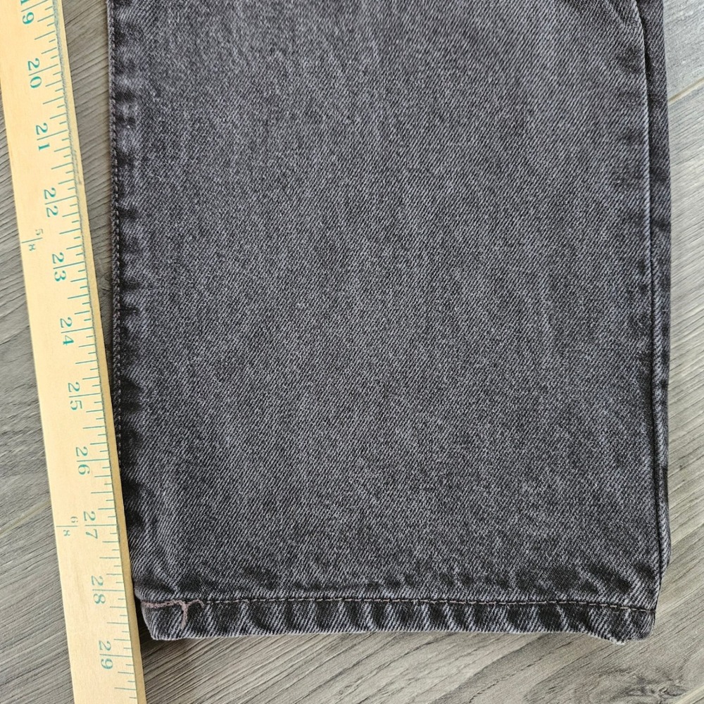 Vintage Levis 501 Mens Faded Black Straight Leg Denim Jeans 34x30 Button Fly - Picture 15 of 15